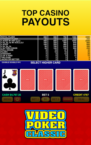 Classic video poker 61881