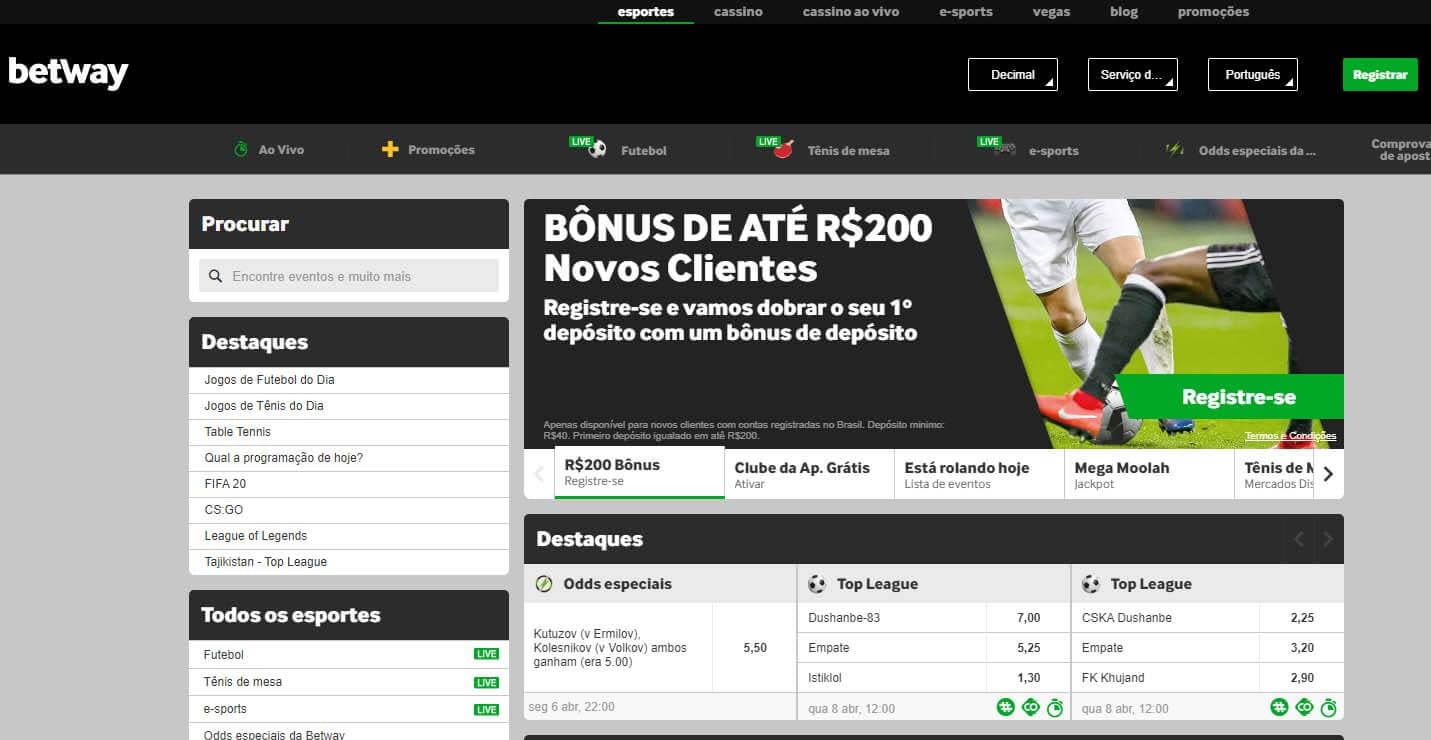 Betway Brasil website 21410