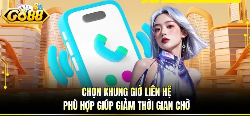 Liên Hệ GO88 Nhanh Gọn - Kết Nối Đúng Kênh, Xử Lý Không Chờ 4 Chọn khung giờ liên hệ phù hợp giúp giảm thời gian chờ