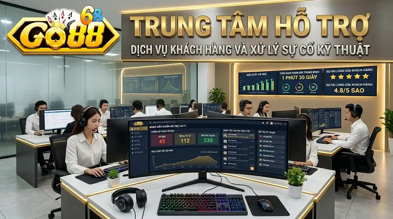 Trung tâm chăm sóc khách hàng và hỗ trợ kỹ thuật Go88 24/7